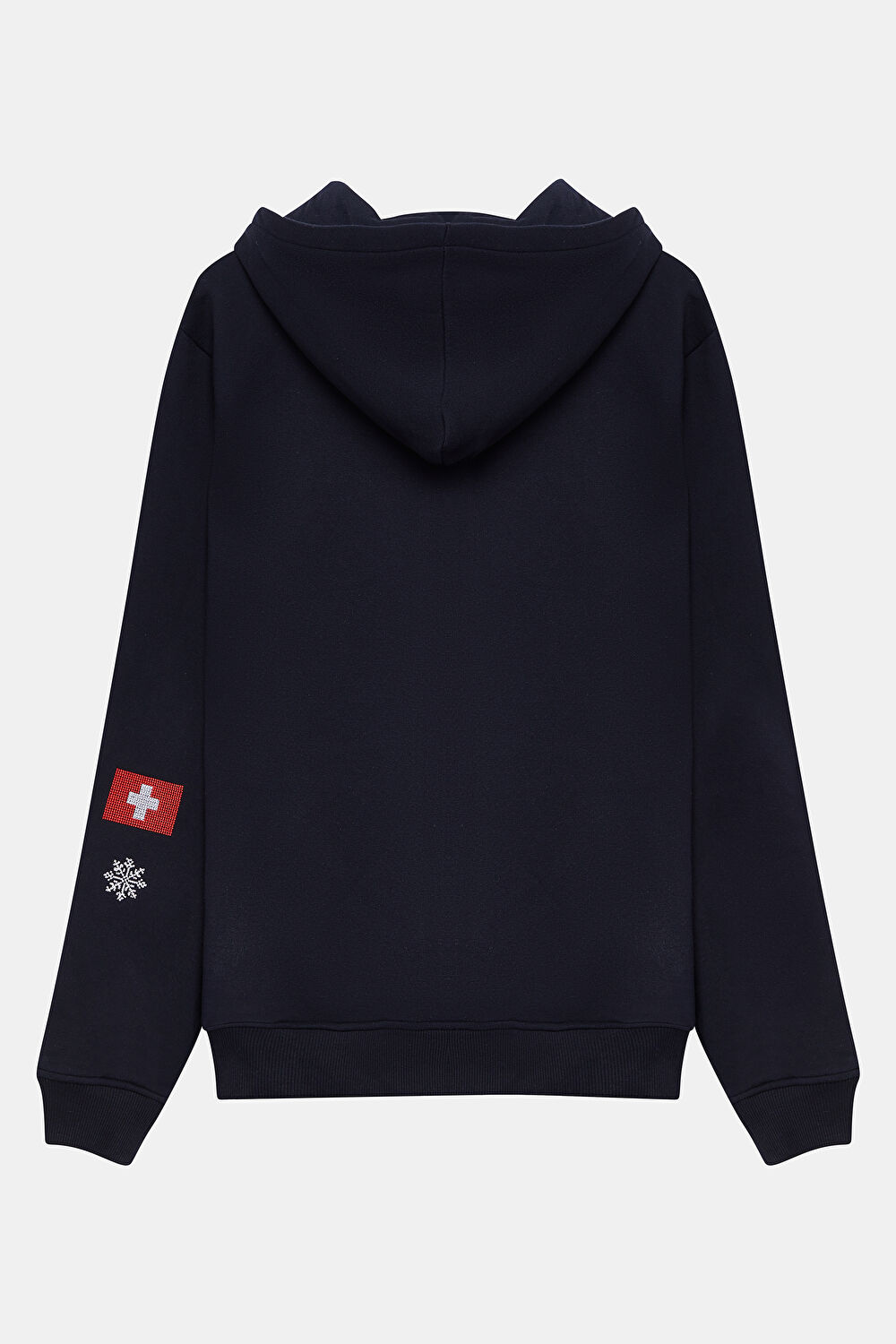 Lacivert Kapuşonlu Sweatshirt_2